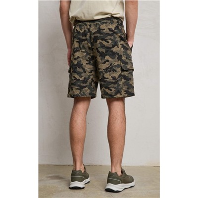 Шорты F411-09020 khaki camo