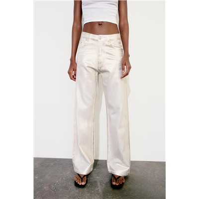 JEANS LOOSE TRF FOIL TIRO MEDIO