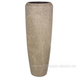 Кашпо полистоун "Pms-black Vase", D34хH97 см с тех.горшком