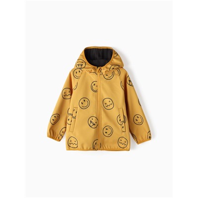 Ветровка на флисе для мальчиков KAFTAN «Смайл», рост 104 см, жёлтая