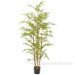 Растение искусственное "Бамбук" в кашпо, H150 см