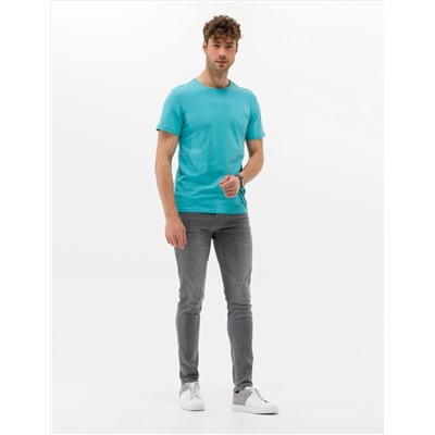 Blue Slim Fit Printed Bike Bike T -For