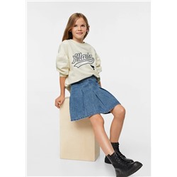 Falda denim tablas -  Niña | MANGO OUTLET España