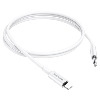 Аудио Адаптер BOROFONE BL9 Lightning - 3.5mm AUX (белый)