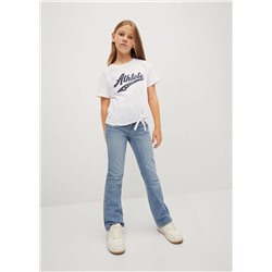 Camiseta mensaje purpurina -  Niña | MANGO OUTLET España