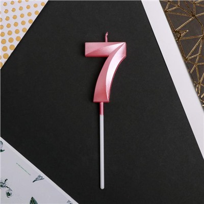 Свеча для торта, цифра «7», 11,5 х 2,3 см