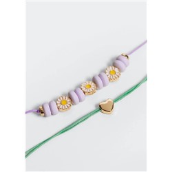 Pack 2 pulseras abalorios -  Niña | MANGO OUTLET España