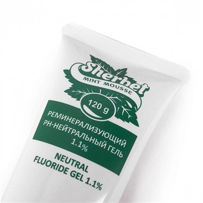 Реминерализующий гель Sherbet Gel 1,1%, ментоловый мусс, 120 г