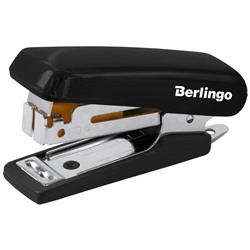 Мини-степлер №10 Berlingo "Comfort" до 10л., пластиковый корпус, черный