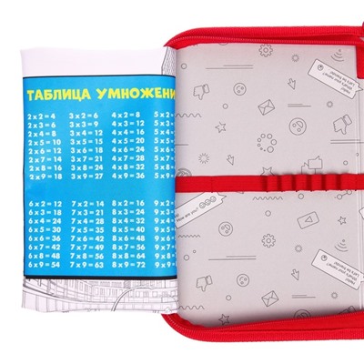 Пенал каркасный, 1 секция, 14×21×4 см, откидной карман, тканевый, «Человек-паук»
