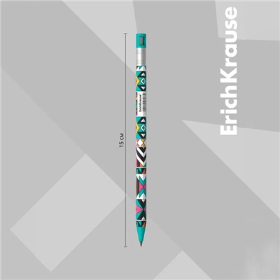 Карандаш механический ErichKrause "ColorTouch Ornament", грифель d=2,0 мм, с точилкой, корпус "Soft-touch" с дизайном, в тубусе
