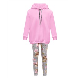 Костюм для девочки KETMIN МИШКА ROSE с начесом цв.Розовый