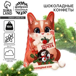 Конфеты подарочные шоколадные «Новогодняя почта», 150 гр