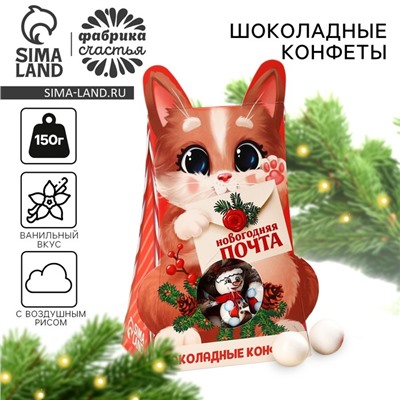 Конфеты подарочные шоколадные «Новогодняя почта», 150 гр