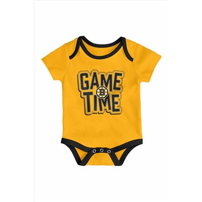 Fanatics NHL Boston Bruins 3 Piece Game Time Bodysuit