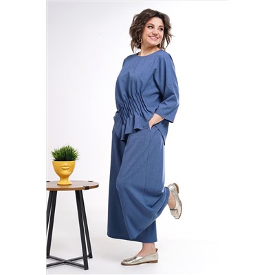 Alani Collection 2311 синий, Блуза, Кюлоты