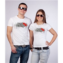 Футболки свадебные "Happy! Just married."