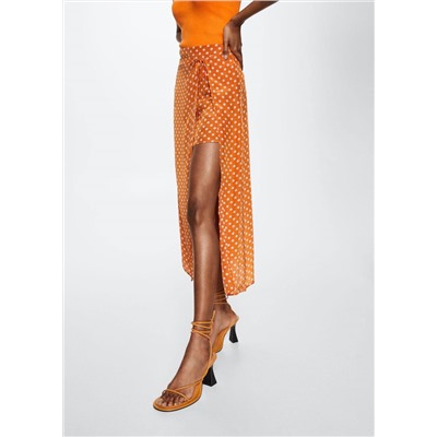 Falda midi lunares -  Mujer | MANGO OUTLET España