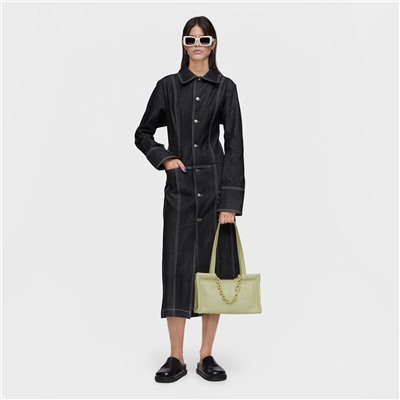 Bolso shopper Manifesto - cuero - verde pálido