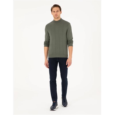 Smoke Slim Fit Half Fisherman Yaka Krietwear Kazakh