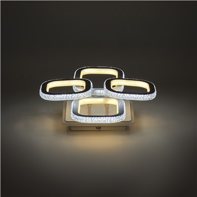 Стационарный светильник / LED-люстра потолочная. Цвет: белый (220W / 590*420*125)" / LED white + yellow 3000K~6500K / K26028W/2+2 / уп 1