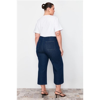 Blue Culotte Fit Denim Jeans TBBSS24CJ00021