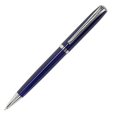 Ручка подарочная шариковая BRAUBERG "Cayman Blue", корпус синий, узел 1 мм, линия письма 0,7 мм, синяя, 141409