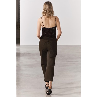 JEANS ZW COLLECTION RECTOS CROPPED TIRO MEDIO