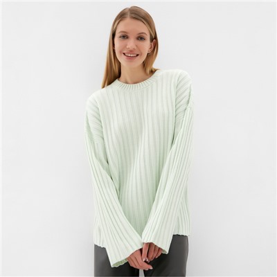 Джемпер вязаный женский MINAKU:Knitwear collection цвет фисташковый, р-р 50-52