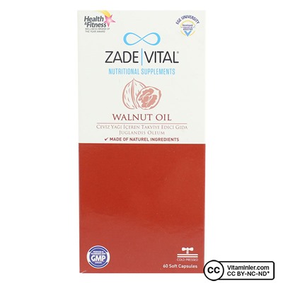 Масло грецкого ореха Zade Vital 800 мг 60 капсул