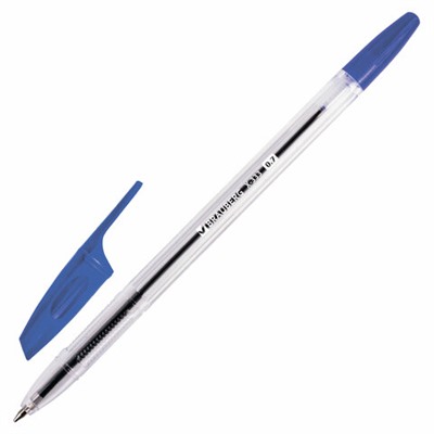 Ручки шариковые BRAUBERG "X-333", СИНИЕ, НАБОР 4 шт., узел 0,7 мм, линия 0,35 мм, 144253