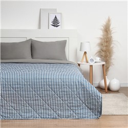 Покрывало LoveLife 1,5сп Blue cage 150*210±5см, новосатин, 100%п/э