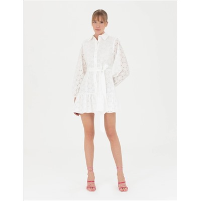 Ecru a Cout Plating Dress