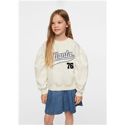 Sudadera varsity bordado -  Niña | MANGO OUTLET España