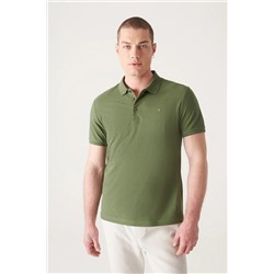 Khaki 100 %хлопок Cool, Polo Yaka футболка