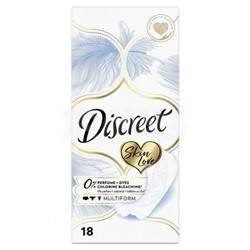 Прокладки ежедневные Discreet (Дискрит) Skin Love Multiform, 18 шт