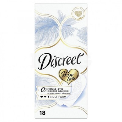 Прокладки ежедневные Discreet (Дискрит) Skin Love Multiform, 18 шт