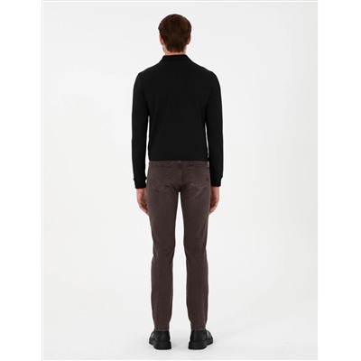 Brown Slim Fit Jean Pants