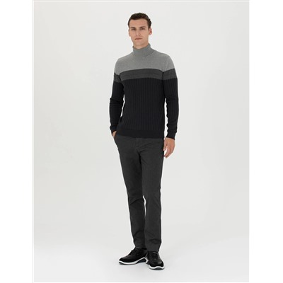Anthracit Melanj Slim Fit Fishman Friendman Kintwear Свитер