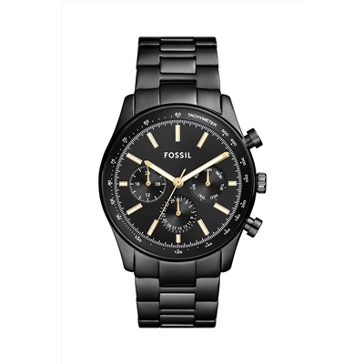 Reloj de cuarzo de acero Sullivan - Taquímetro - Negro