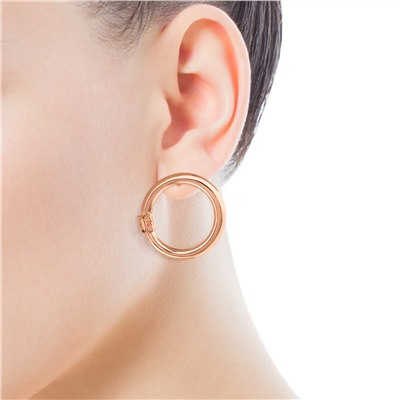 Pendientes Hold - plata bañada oro rosa 18 kt
