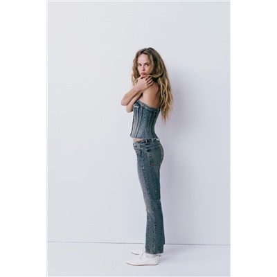 JEANS TRF RECTOS TIRO MEDIO