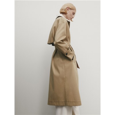 Chaqueta trench cinturón