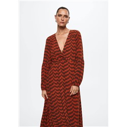 Vestido fluido rayas -  Mujer | MANGO OUTLET España