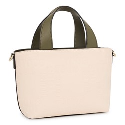 Bolso capazo Nanda - beige y caqui