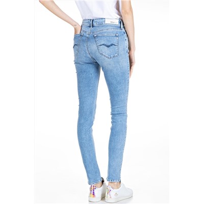 Vaquero skinny fit de tiro alto Luzien - Azul