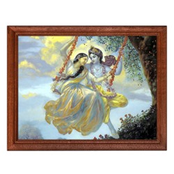 POSG-0129 Постер в рамке 23x17см Кришна и Радха