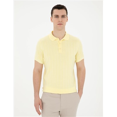 Желтая кнопка подсадка Polo Yaka Triko T -For