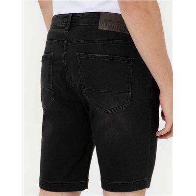 Anthracit Slim Fit Jean Shorts