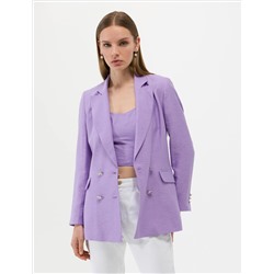 Purple Cruve Slim Fit Jacket